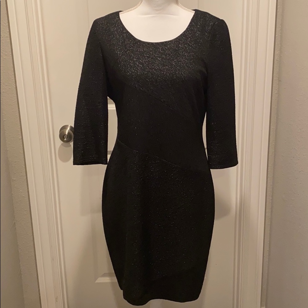 Andrew Marc sparkly black dress
